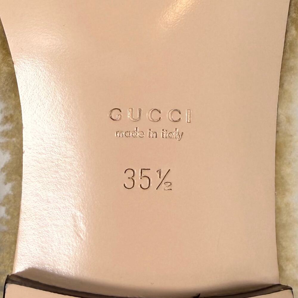 Gucci Shearling GG Cut Out Slide Sandal - Women’s 5.5 - Picture 7 of 8